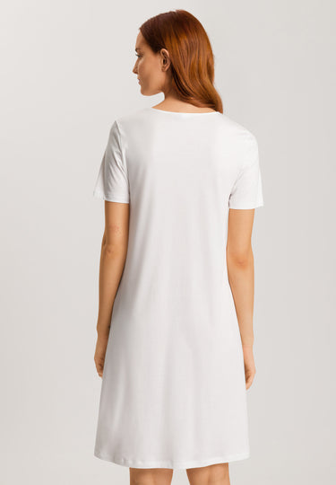 74891 Anne Short Sleeve Nightgown 100cm - 102 Off White